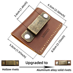 MEEBOY Leather Tool Holder tape measure holder clip tape holder for tool belt