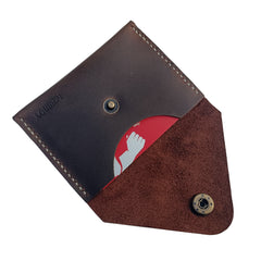 MEEBOY Handmade Business Credit ID Card Case Card holder Pocket ,Credit Card Holder Slim Wallet Leather front pocket Wallet