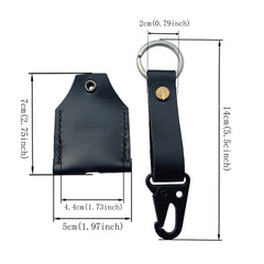 MEEBOY handmade Leather Key Sleeve Key Ring Holder Vintage Cover Stylish Accessories Protective Key Case Cover Key protector