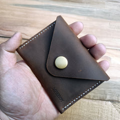 MEEBOY Handmade Business Credit ID Card Case Card holder Pocket ,Credit Card Holder Slim Wallet Leather front pocket Wallet