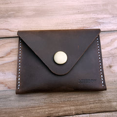 MEEBOY Handmade Business Credit ID Card Case Card holder Pocket ,Credit Card Holder Slim Wallet Leather front pocket Wallet