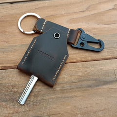 MEEBOY Leather Key Sleeve Key Ring Holder Vintage Cover Protective Key Case Covers Key protector handmade Keys Organizer