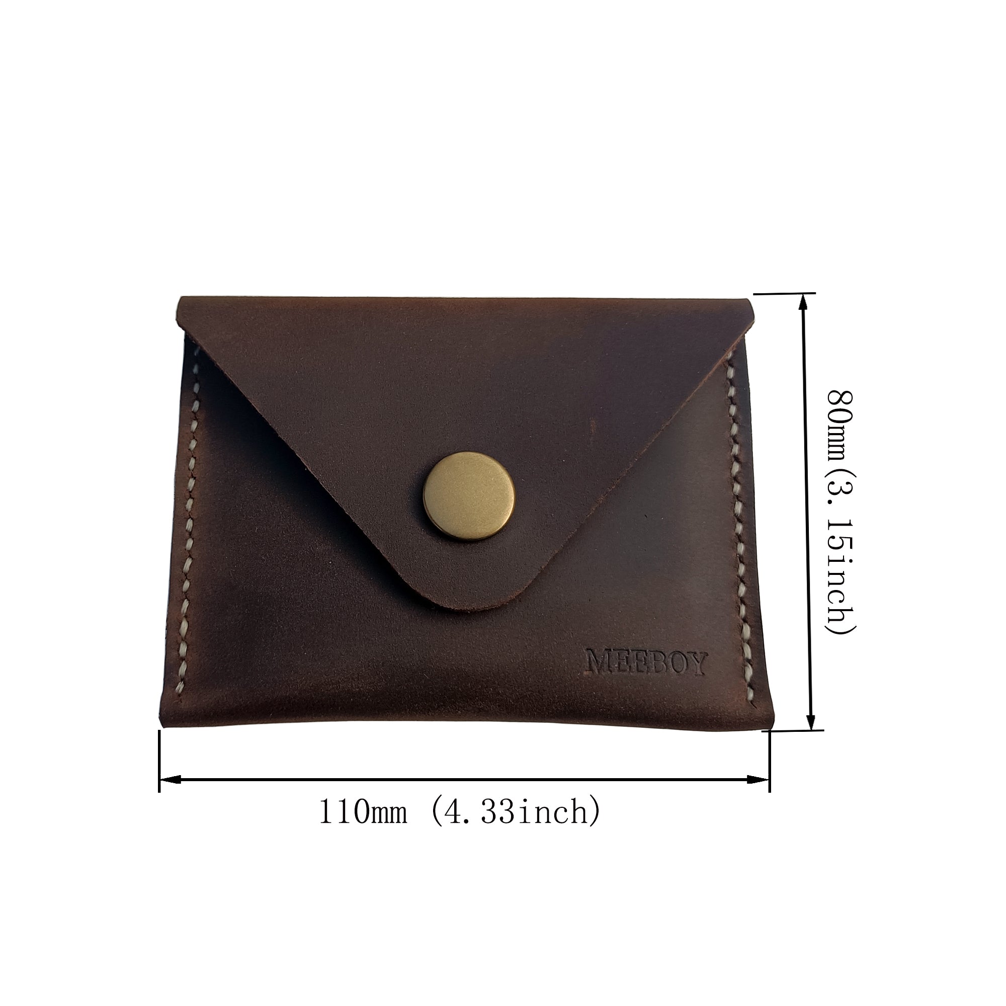 MEEBOY Handmade Business Credit ID Card Case Card holder Pocket  ,Credit Card Holder Slim Wallet Leather front pocket Wallet