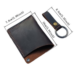 MEEBOY Handmade leather bank card wallet for men and women Front Pocket Card Wallet