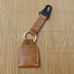 MEEBOY Leather Key Sleeve Key Ring Holder Vintage Cover Protective Key Case Covers Key protector handmade Keys Organizer