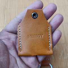 MEEBOY Leather Key Sleeve Key Ring Holder Vintage Cover Protective Key Case Covers Key protector handmade Keys Organizer