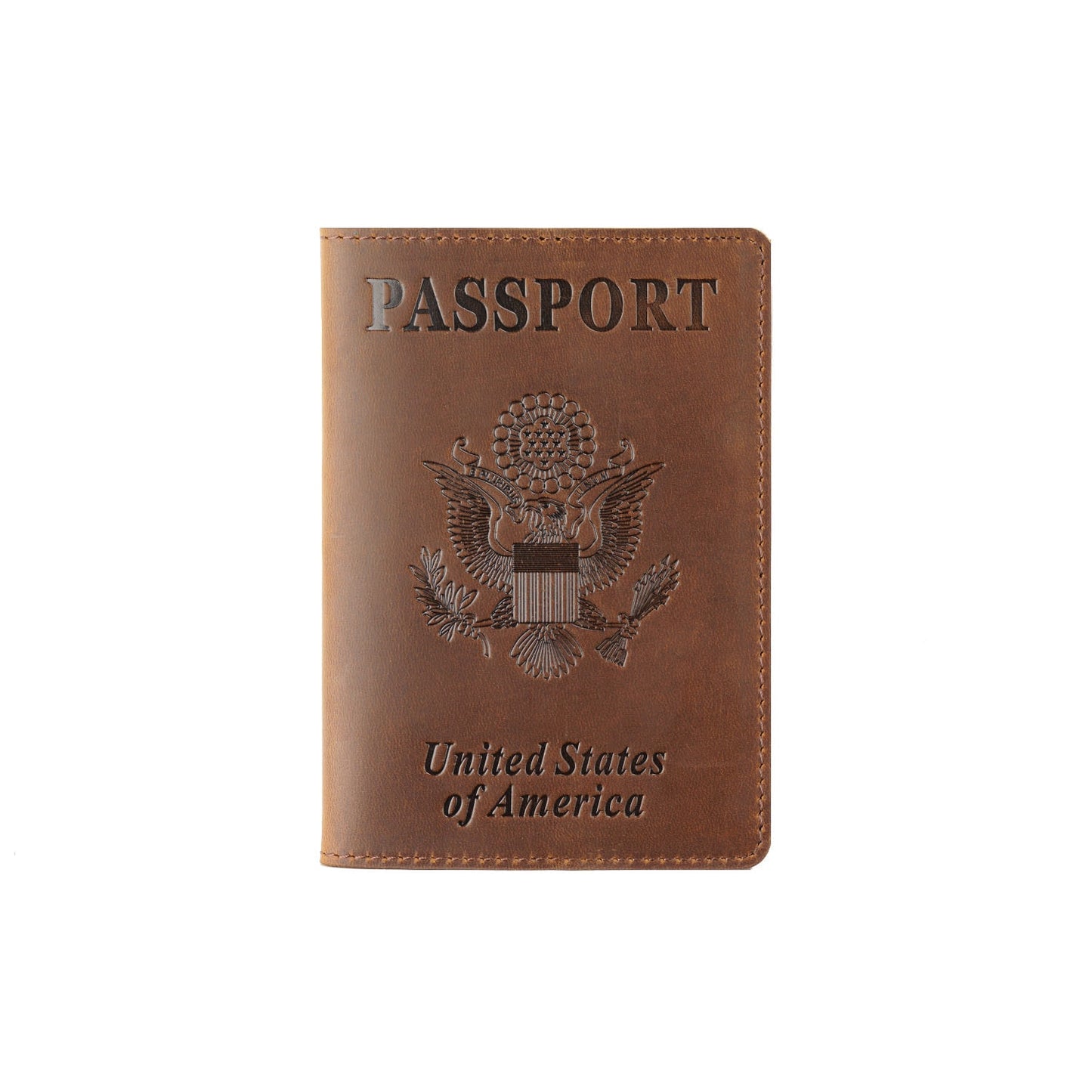 MEEBOY Genuine Leather Passport Cover for United States of America Solid Credit Card Holder Business Passport Case Unisex Travel Wallet